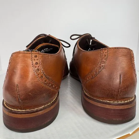 Florsheim 14140-257 Wingtip Brown Leather Oxford Dress Shoes Sz 12D Wedding Work