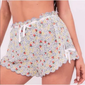 For love &amp; lemons Women’s strawberry kiss shorts Size L