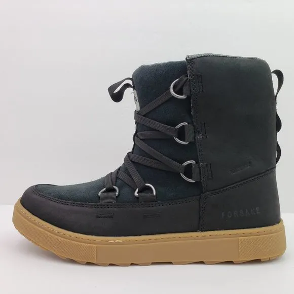 Forsake Lucie Womens Size 10 Black Leather Waterproof Outdoors Hiking Boots