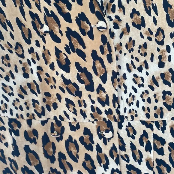 FRAME Sgt. Pepper Silk Leopard Pattern Dress, Sz L