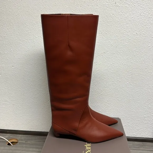 Franco Sarto Martin Knee High Boot In Acorn Brown Leather