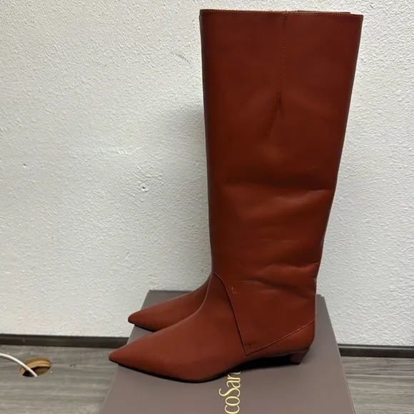 Franco Sarto Martin Knee High Boot In Acorn Brown Leather