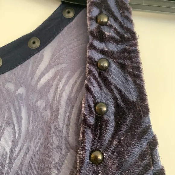Free People Blue Velvet Dress