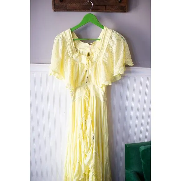 Free People Dancing On Air Maxi Dress XS