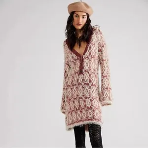 Free People Fuzzy Feelings Dress size Small new with tags