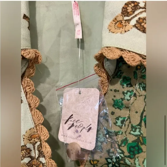 Free People Hazy Baby Printed Mini Dress NWT