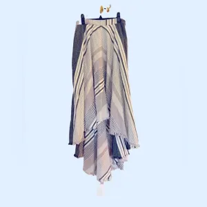 Free People Mae Hi Lo Western Southwestern Skirt, Size 4