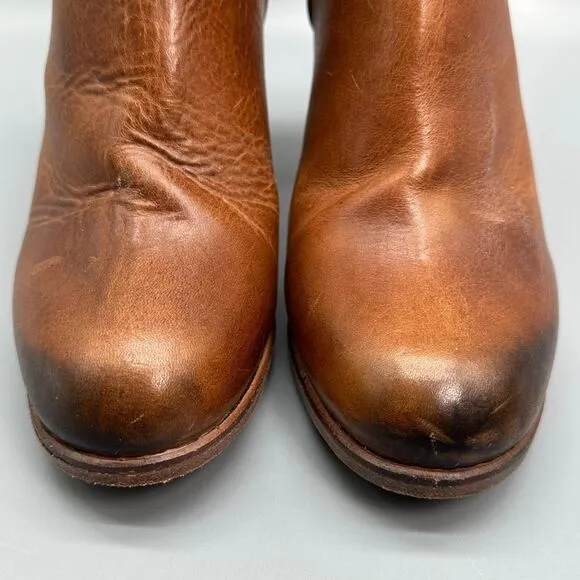 Freebird By Steven Darius Cognac Booties Women's Size 7 Shoe Brown Leather Boot