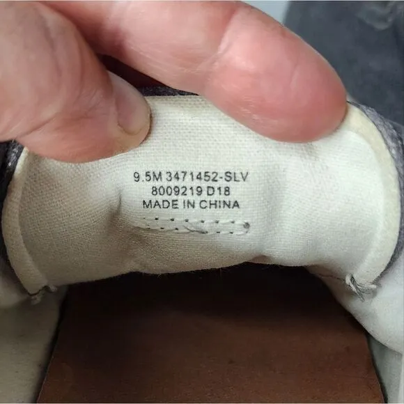 Frye Claudia Slip On Gray suede fashion Sneakers flat Size 9.5M