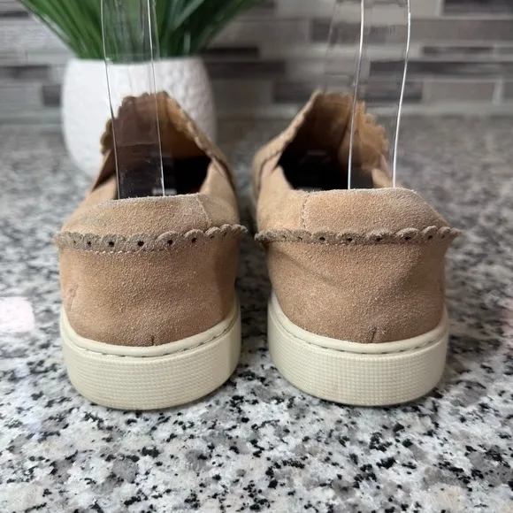 Frye | Women's Ivy Scallop Slip-on Suede Sneakers Size 8.5