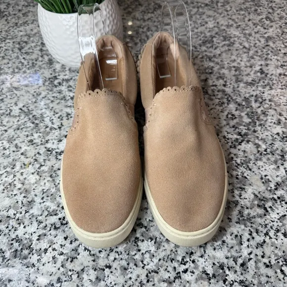 Frye | Women's Ivy Scallop Slip-on Suede Sneakers Size 8.5