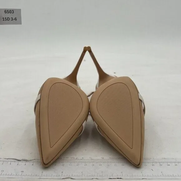 FSJ Women Fashion Pointy Toe Mules Sandals High Heels Pumps Double Straps