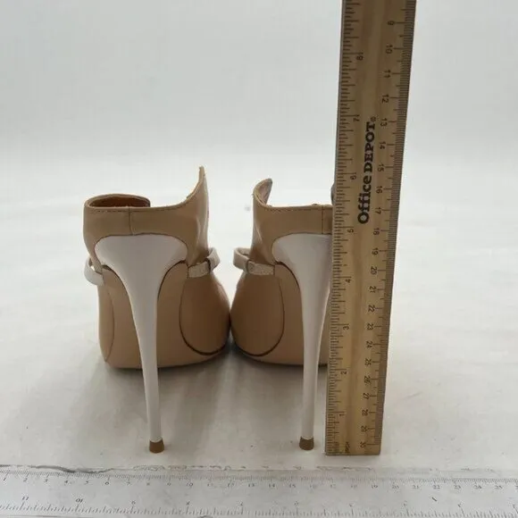 FSJ Women Fashion Pointy Toe Mules Sandals High Heels Pumps Double Straps