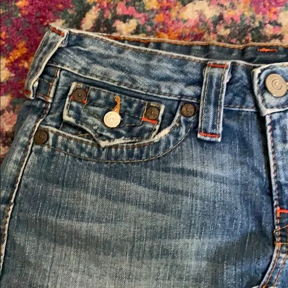Fun Distressed True Religion Jean Skirt
