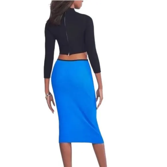 Gabrielle Union for New York &amp; Company Two-tone Cut-out Sweater Dress XS