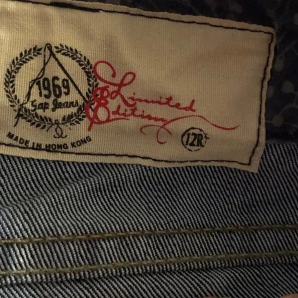 GAP size 12 blue wide leg jeans 1969 limited edition with stretch NWOT