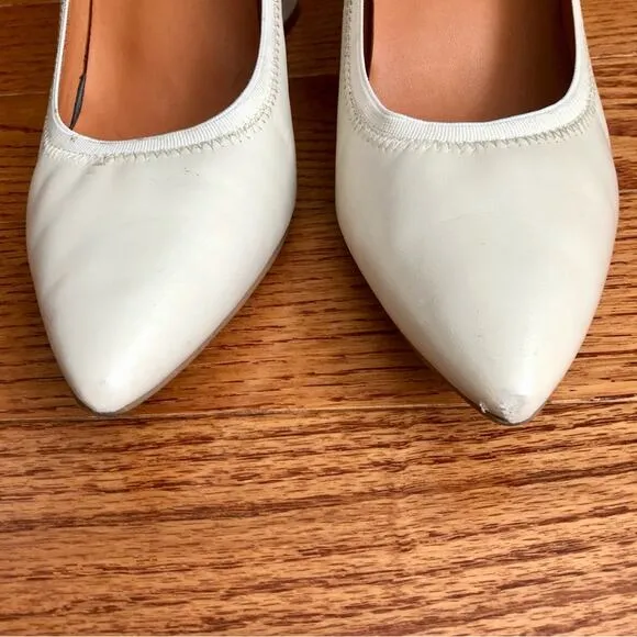 GENTLE SOULS by Kenneth Cole Dionne Pointed Toe Slip On Pumps Stone Women's 7.5M