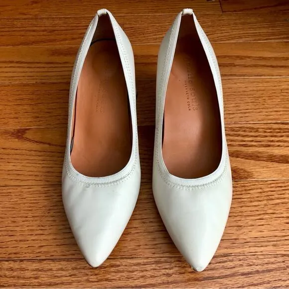 GENTLE SOULS by Kenneth Cole Dionne Pointed Toe Slip On Pumps Stone Women's 7.5M