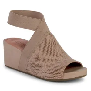 Gentle Souls Gianna 65 Elastic Perforated Wedge Sandals Size 9