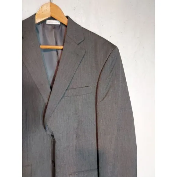 Geoffrey Beene 2 pc‎ Suit Coat Pants Trousers Gray Men's 40R 34 32 J0838