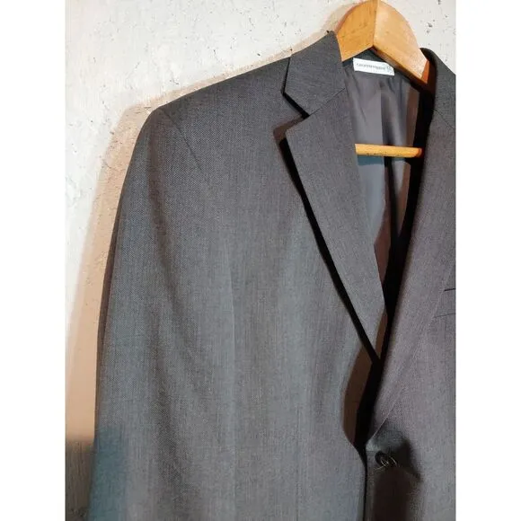 Geoffrey Beene 2 pc‎ Suit Coat Pants Trousers Gray Men's 40R 34 32 J0838