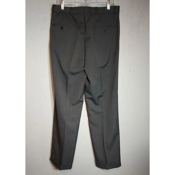 Geoffrey Beene 2 pc‎ Suit Coat Pants Trousers Gray Men's 40R 34 32 J0838