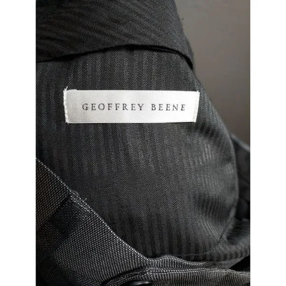 Geoffrey Beene 2 pc‎ Suit Coat Pants Trousers Gray Men's 40R 34 32 J0838