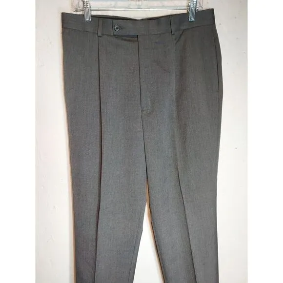 Geoffrey Beene 2 pc‎ Suit Coat Pants Trousers Gray Men's 40R 34 32 J0838