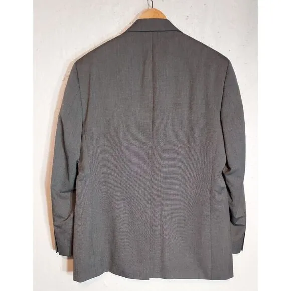 Geoffrey Beene 2 pc‎ Suit Coat Pants Trousers Gray Men's 40R 34 32 J0838