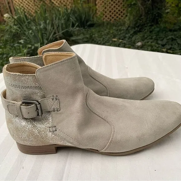 GEOX tan with metallic Marlyna booties size 40 (size 10)