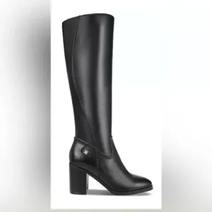 Giani Bernini Womens 8.5M Odettee Memory Foam Knee High Leather Riding Boots