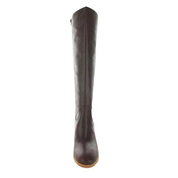 Giani Bernini Women's Odettee Block Heel Knee High Riding Boots Brown Size 10