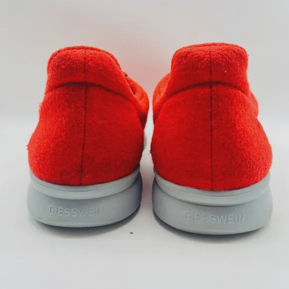 Giesswein Shoes Mens EU 46 US 13 Red Wool Merino Runner Lace Up Casual Sneakers