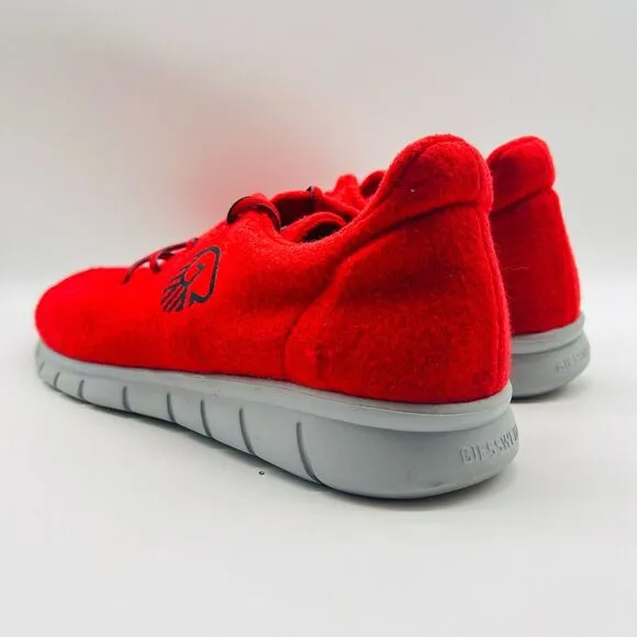 Giesswein Shoes Mens EU 46 US 13 Red Wool Merino Runner Lace Up Casual Sneakers