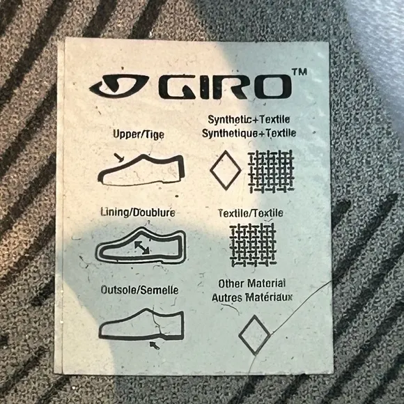 Giro Women’s Black White Cycling Shoes EUC Sz W 9.25 EU 41.5 Hook Loop Outdoor