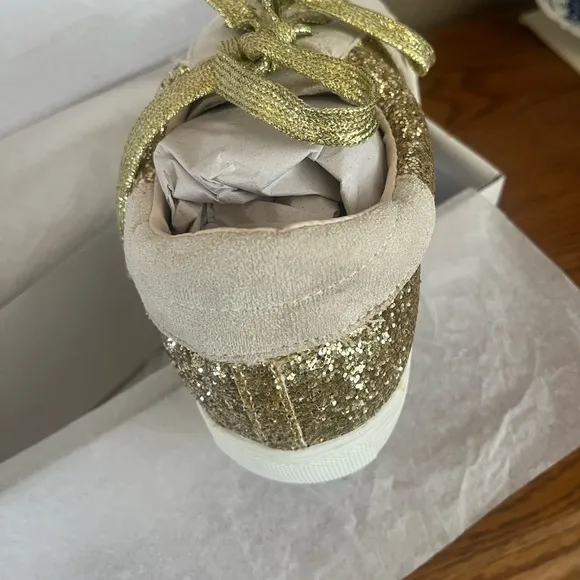 Gold Glitter Sneakers
