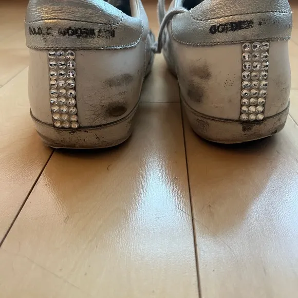Golden Goose Women’s Size 37 sneaker. Used sneakers but BRAND NEW INSOLES.
