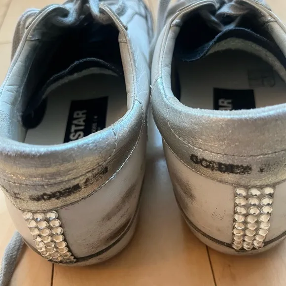 Golden Goose Women’s Size 37 sneaker. Used sneakers but BRAND NEW INSOLES.