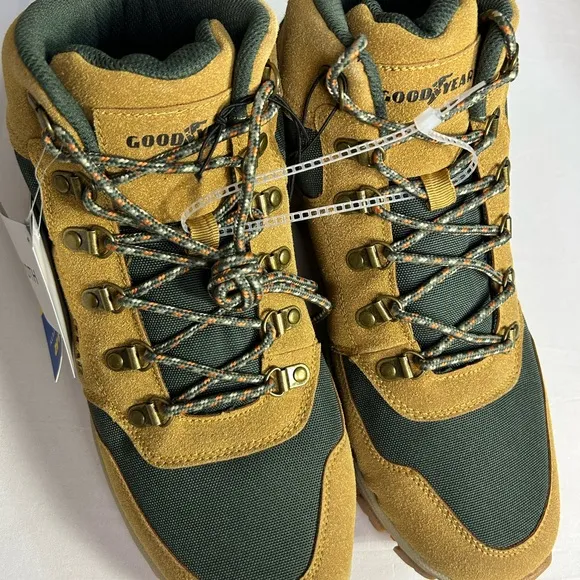 Goodyear Tan and Green Hiking Boots NWT