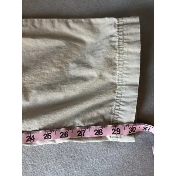 Gramicci Men's Khaki Outdoor Pants Large Drawstring Waist Hiking Camping Work