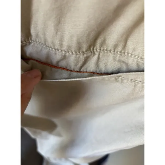 Gramicci Men's Khaki Outdoor Pants Large Drawstring Waist Hiking Camping Work