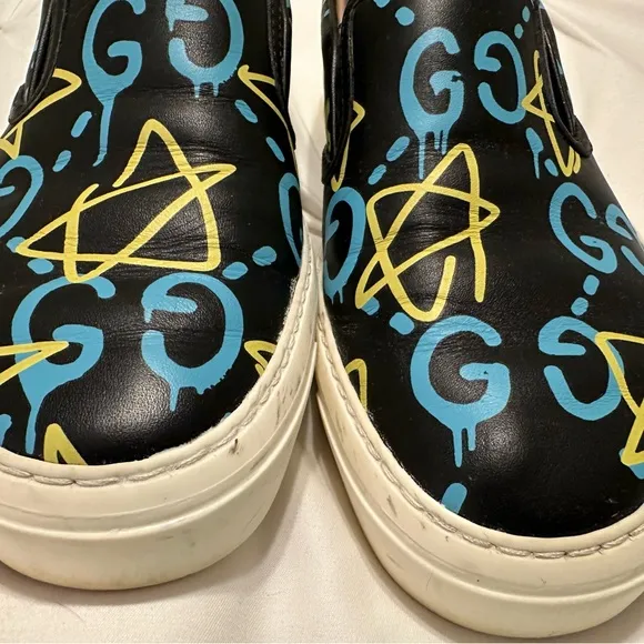 Gucci GG Ghost slip on shoes sz 38 7.5 men/ 8.5 women