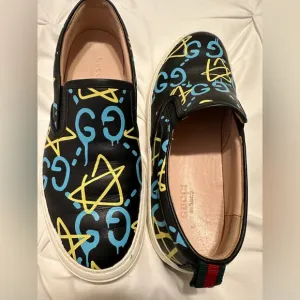 Gucci GG Ghost slip on shoes sz 38 7.5 men/ 8.5 women