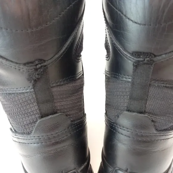 Hanwag Black Leather Combat Hiking Biker Boots (8.5 US)