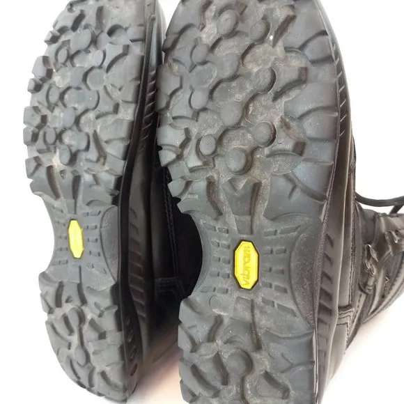 Hanwag Black Leather Combat Hiking Biker Boots (8.5 US)