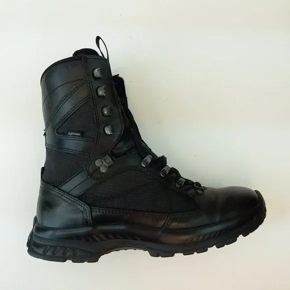 Hanwag Black Leather Combat Hiking Biker Boots (8.5 US)