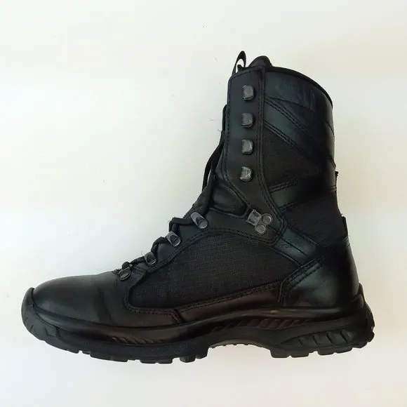 Hanwag Black Leather Combat Hiking Biker Boots (8.5 US)