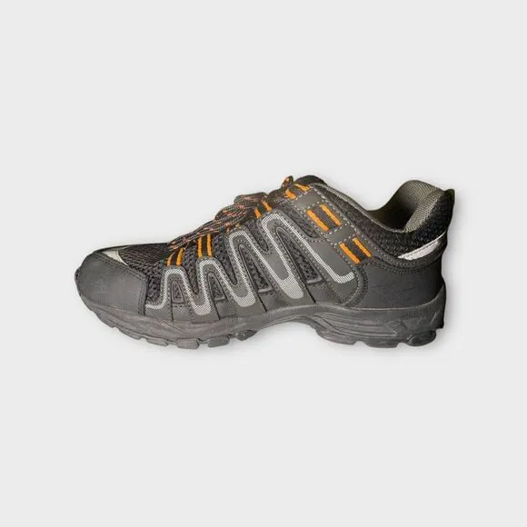 Harley-Davidson Chase‎ Athletic Hiker Shoes Mens Size 9 Black/Orange Lace Up