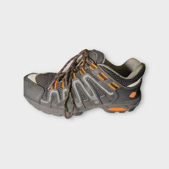 Harley-Davidson Chase‎ Athletic Hiker Shoes Mens Size 9 Black/Orange Lace Up