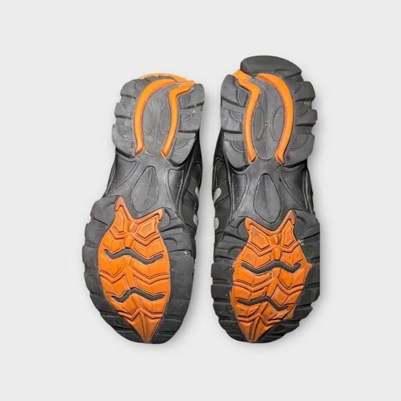 Harley-Davidson Chase‎ Athletic Hiker Shoes Mens Size 9 Black/Orange Lace Up